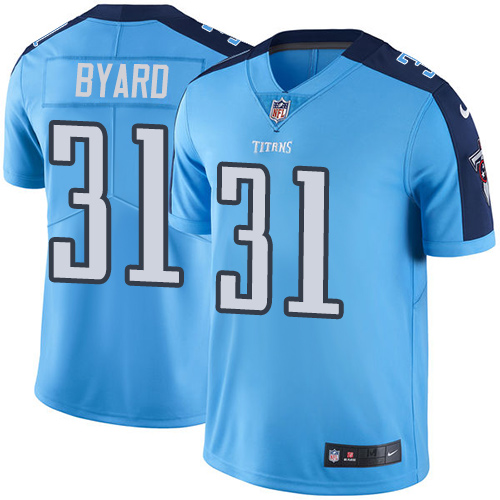 Nike Titans #31 Kevin Byard Light Blue Men's Stitched NFL Limited Rush Jersey - Click Image to Close